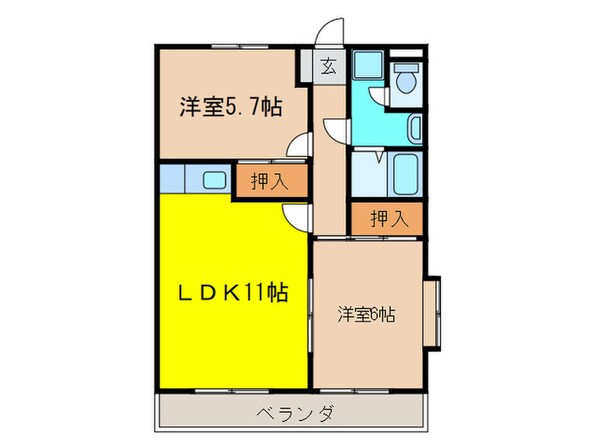 マンションムラテの物件間取画像